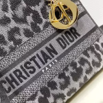 Dior Medium Lady D-Lite Bag In Grey Mizza Embroidery - Image 5