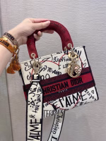Dior Medium Lady D-Lite Dioramour Graffiti Embroidery Bag - Image 4
