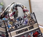 Dior Medium Lady D-Lite Mille Fleurs Embroidery Bag - Image 7