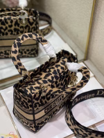Dior Medium Lady D-Lite Bag In Beige Multicolor Mizza Embroidery - Image 8