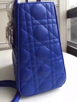 Dior Medium Lady Dior Bag In Blue Lambskin - Image 5