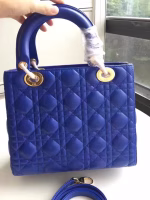 Dior Medium Lady Dior Bag In Blue Lambskin - Image 6