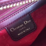 Dior Medium Lady Dior Bag In Bordeaux Lambskin - Image 3