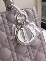 Dior Medium Lady Dior Bag In Grey Lambskin - Image 3