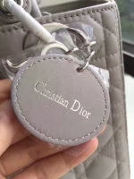 Dior Medium Lady Dior Bag In Grey Lambskin - Image 7