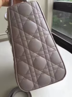 Dior Medium Lady Dior Bag In Grey Lambskin - Image 8