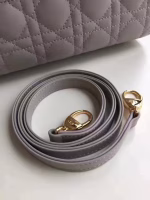 Dior Medium Lady Dior Bag In Grey Lambskin - Image 6