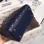 Dior Medium Lady Dior Bag In Indigo Blue Cannage Lambskin - Image 4