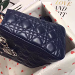 Dior Medium Lady Dior Bag In Indigo Blue Cannage Lambskin - Image 2