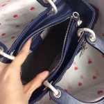 Dior Medium Lady Dior Bag In Indigo Blue Cannage Lambskin - Image 3