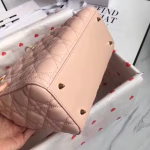 Dior Medium Lady Dior Bag In Pink Lambskin - Image 5