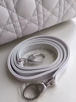 Dior Medium Lady Dior Bag In White Lambskin - Image 7
