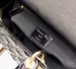 Dior Medium Lady Dior Bag In Black Patent Cannage Calfskin - Image 2