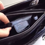 Dior Medium Lady Dior Bag In Black Patent Leather - Image 7