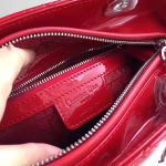 Dior Medium Lady Dior Bag In Red Patent Leather - Image 5