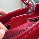 Dior Medium Lady Dior Bag In Red Patent Leather - Image 3