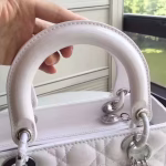 Dior Medium Lady Dior Bag In White Patent Leather - Image 5