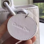 Dior Medium Lady Dior Bag In White Patent Leather - Image 8