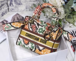 Dior Medium Lady D-Lite Bag In Yellow Multicolor Dior Paisley Embroidery - Image 6
