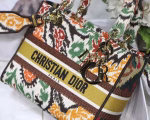 Dior Medium Lady D-Lite Bag In Yellow Multicolor Dior Paisley Embroidery - Image 7