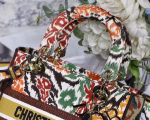 Dior Medium Lady D-Lite Bag In Yellow Multicolor Dior Paisley Embroidery - Image 9