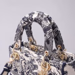 Dior Medium Lady D-Lite Bag In Blue Toile de Jouy Embroidery - Image 7