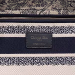 Dior Medium Lady D-Lite Bag In Blue Toile de Jouy Embroidery - Image 5