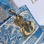Dior Medium Lady D-Lite Bag In Blue Toile de Jouy Canvas - Image 7