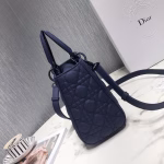 Dior Medium Lady Dior Bag In Indigo Blue Ultra Matte Calfskin - Image 4