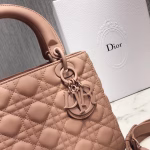 Dior Medium Lady Dior Bag In Powder Ultra Matte Calfskin - Image 5
