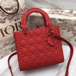 Dior Medium Lady Dior Bag In Cherry Ultra Matte Calfskin - Image 2