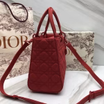 Dior Medium Lady Dior Bag In Cherry Ultra Matte Calfskin - Image 6