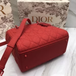 Dior Medium Lady Dior Bag In Cherry Ultra Matte Calfskin - Image 3
