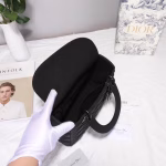 Dior Medium Lady Dior Ultra-Matte So Black Bag - Image 6