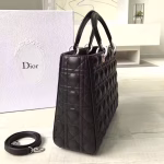 Dior Large Lady Dior Bag In Black Lambskin - Image 4