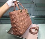 Dior Large Lady Dior Bag In Powder Cannage Lambskin - Image 8