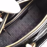 Dior Large Lady Dior Bag In Black Patent Leather - Image 4
