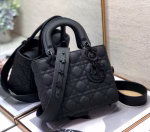 Dior Lady Dior My ABCDior Bag In Black Ultra Matte Calfskin - Image 6