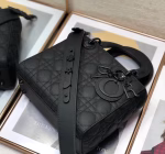 Dior Lady Dior My ABCDior Bag In Black Ultra Matte Calfskin - Image 8