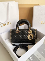 Dior Lady D-Joy Small Bag In Black Cannage Lambskin - Image 6