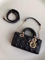 Dior Lady D-Joy Small Bag In Black Cannage Lambskin - Image 7