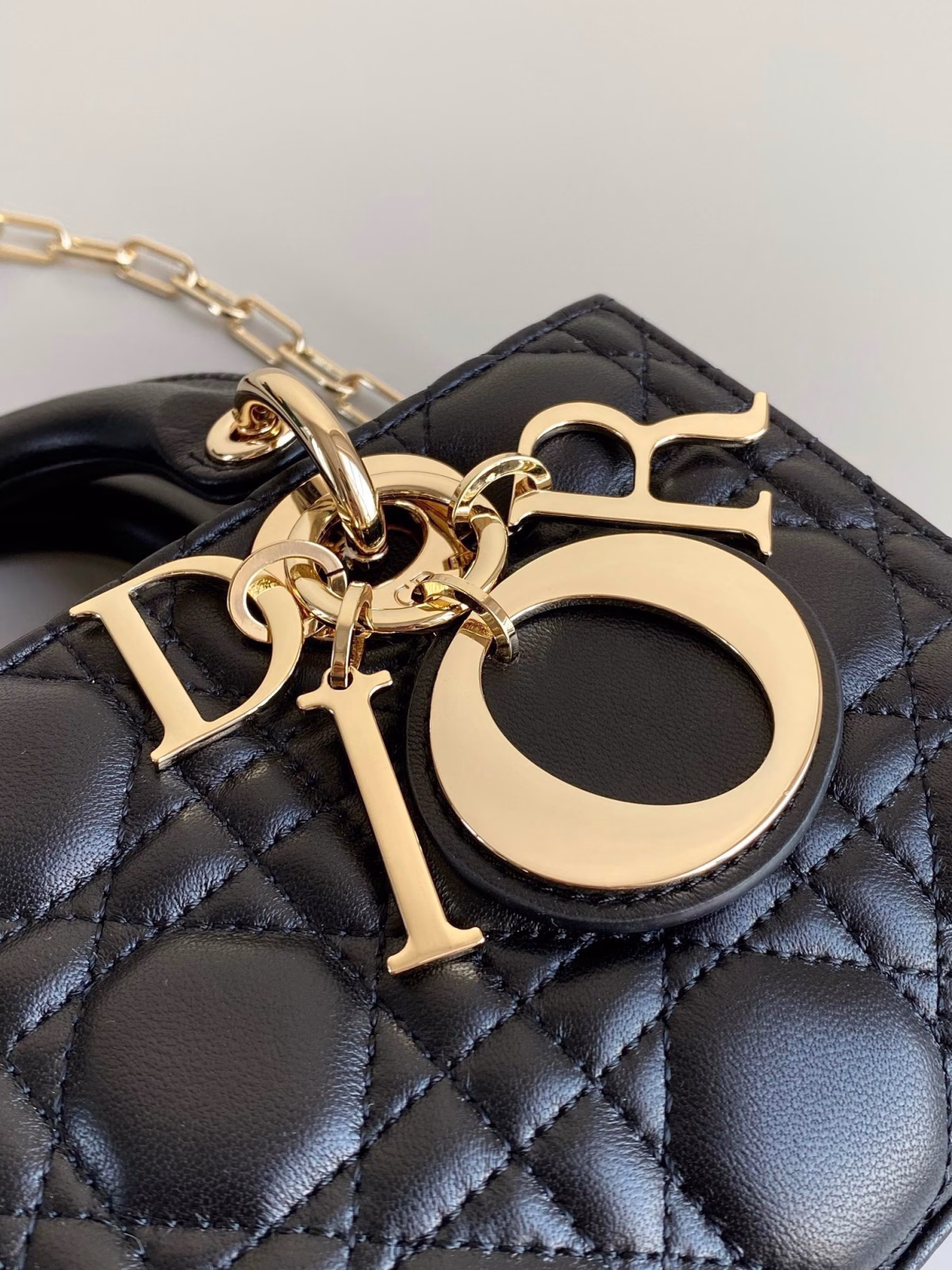 Dior Lady D-Joy Small Bag In Black Cannage Lambskin - Image 9
