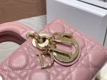 Dior Lady D-Joy Small Bag In Peony Pink Cannage Lambskin - Image 9