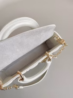 Dior Lady D-Joy Small Bag In White Cannage Lambskin - Image 3