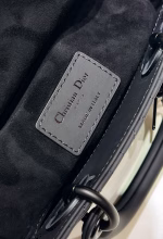 Dior Lady D-Joy Small Bag in Black Ultramatte Calfskin - Image 5
