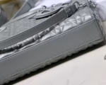 Dior Lady D-Joy Bag In Grey Calfskin with Diamond Motif - Image 6