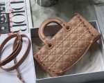 Dior Lady D-Joy Bag In Poudre Calfskin with Diamond Motif - Image 3