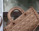 Dior Lady D-Joy Bag In Poudre Calfskin with Diamond Motif - Image 6
