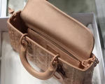 Dior Lady D-Joy Bag In Poudre Calfskin with Diamond Motif - Image 7