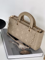 Dior Lady D-Joy Medium Bag In Sand Cannage Lambskin - Image 7